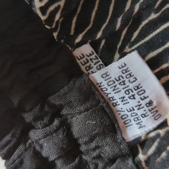 Boho Pull On Pants Elephant Wide Leg Cropped Pocket Safari Rayon Free Size India - Picture 4 of 14